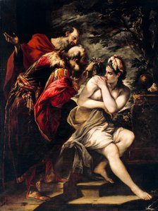 Susanna en de ouderlingen door Giovanni Antonio Burrini (1656-1727) door Giovanni Antonio Burrini or Burino