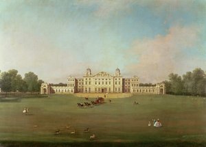 Badminton House, Gloucestershire door Giovanni Antonio Canal