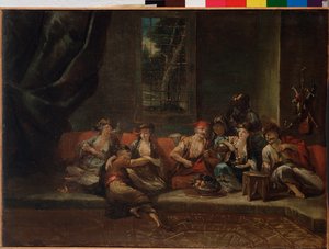 Het harem, Turkse scène