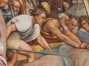 Middenbeuk, Tweede Zuidelijke Span, Jezus valt onder het Kruis, Il Pordenone