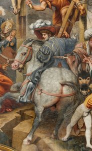 Counterfaccata, IL Pordenone, Kruisiging 1520-21, Detail