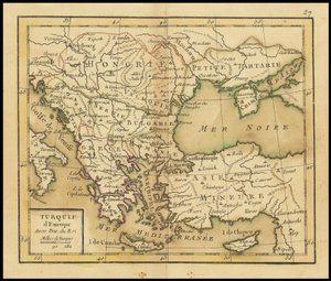 1762 kaart - Europees Turkije door Giovanni Antonio Rizzi Zannoni