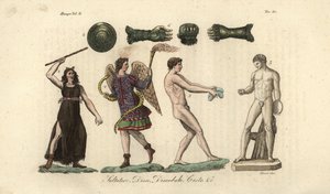 Griekse atleten en hun gereedschap door Giovanni Antonio Sasso