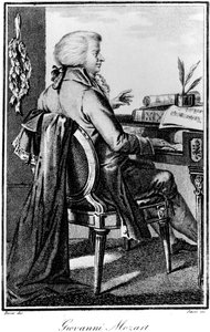 Wolfgang Amadeus Mozart, Oostenrijkse componist, ca. 1784-1827 door Giovanni Antonio Sasso