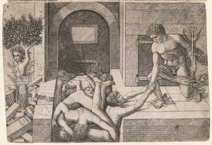 Allegorie van de Redding van de Mensheid: Virtus Deserta door Giovanni Antonio da Brescia