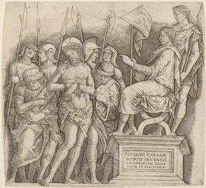 Christus voor Pilatus door Giovanni Antonio da Brescia