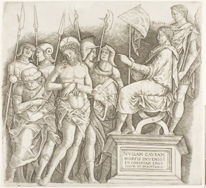 Christus voor Pilatus door Giovanni Antonio da Brescia