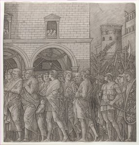 De Triomf van Caesar: de senatoren door Giovanni Antonio da Brescia