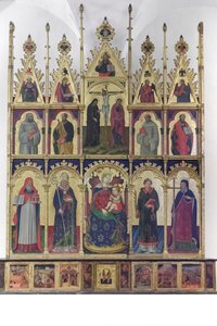 Madonna met Kind tussen de heiligen Hiëronymus, Benedictus