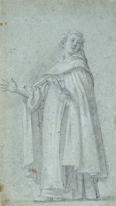 Studie van een staande Dominicaan, ca. 1595 door Giovanni Baglione