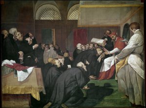 Quadroni de San Carlo: episode uit het leven van Sint Charles Borromee: de heilige sticht het College van Jezuïeten, Barnabieten en Theatijnen