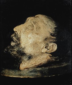 Het hoofd van Johannes de Doper op een schaal