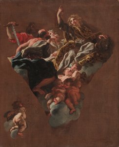 Schets voor "De vier profeten van Israël" (voor Il Gesù, Rome), c.1675-77