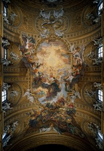 De triomf van de Heilige Naam van Jezus door Giovanni Battista  Gaulli
