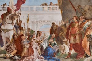 Kuisheid van Alexander de Grote (detail) door Giovanni Battista Tiepolo