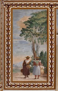 Landschap met boeren