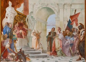 Grootmoedigheid van Scipio Africanus (detail) door Giovanni Battista Tiepolo