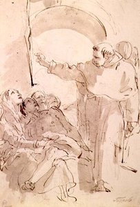 Het Wonder van St. Antonius van Padua, ca. 1760 door Giovanni Battista Tiepolo