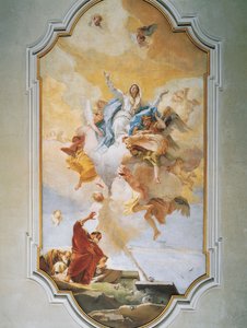Hemelvaart, door Giovanni Battista Tiepolo, fresco, Oratorium van Zuiverheid, Udine
