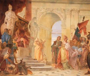 Grootmoedigheid van Scipio (detail) door Giovanni Battista Tiepolo