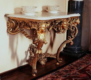 Vergulde pier tafel, Arundel Castle