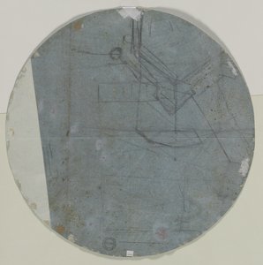 Architecturale schets(?) (verso) door Giovanni Battista Benaschi