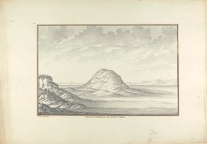 Westelijk uitzicht op de berg Tabor door Giovanni Battista Borra