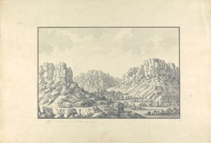 Uitzicht op Heuvelsteden of Ruïnes bij Damascus