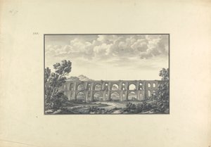 Uitzicht op Maglova-aquaduct door Giovanni Battista Borra
