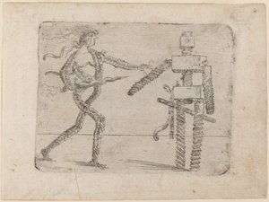 Uit "Bizzarie di varie Figure" door Giovanni Battista Bracelli
