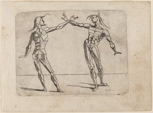 Uit "Bizzarie di varie Figure" door Giovanni Battista Bracelli