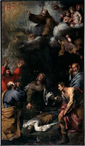 Wonder van St. Bernardino van Siena door Giovanni Battista Carlone