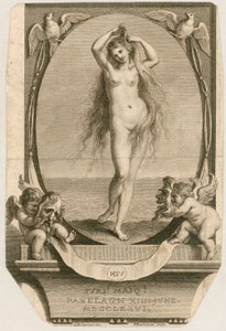 Toegangskaartje voor een gemaskerd bal in Ranelagh, Londen, 14 juni 1776 door Giovanni Battista Cipriani