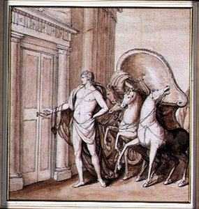 Apollo en zijn Wagen door Giovanni Battista Cipriani