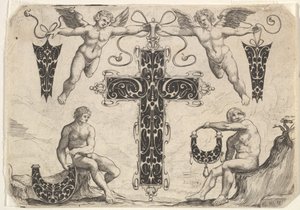 Kruisvormige Hanger en Vier Andere Motieven door Giovanni Battista Costantini
