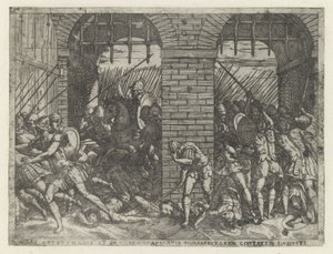 Romeinse soldaten vallen Crustumerium binnen