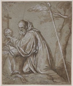 Sint Bernardus in boetedoening door Giovanni Battista Fontana