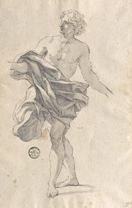 Studie voor een dansende jongeman door Giovanni Battista Gaulli