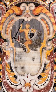 Kathedraal van San Cataldo, kapel van San Cataldo, altaar van de heilige, detail, Taranto, Puglia (foto) door Giovanni Battista Lombardelli