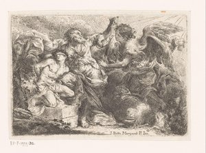 Offer van Isaac door Giovanni Battista Mengardi
