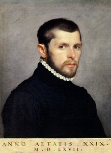 Portret van een jonge man, door Giovanni Battista Moroni (ca. 1525-1578), olieverf op doek