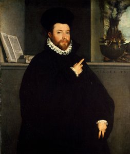 Portret van gezonde man door Giovanni Battista Moroni