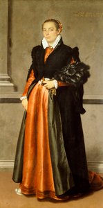 Portret van edelvrouw Pace Rivola Spini door Giovanni Battista Moroni