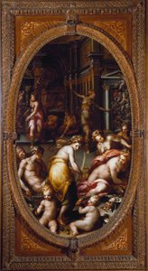 Allegorie van dromen (schilderij) door Giovanni Battista Naldini
