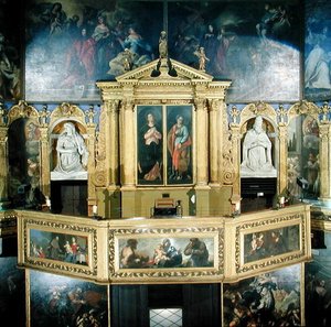 Uitzicht op het orgel, 1615 door Giovanni Battista Novello