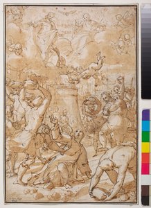 De steniging van St. Stefanus, begin 17e eeuw