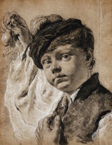Een jongen met een citroen door Giovanni Battista Piazzetta