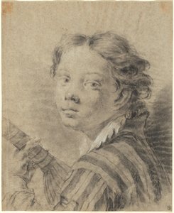 Een jongen met een luit door Giovanni Battista Piazzetta