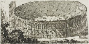 Amfitheater van Verona, plaat 25 uit Enkele Zichten op Triomfbogen en andere monumenten door Giovanni Battista Piranesi