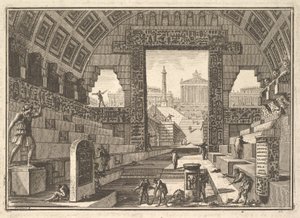 Antieke school gebouwd volgens Egyptische en Griekse wijze